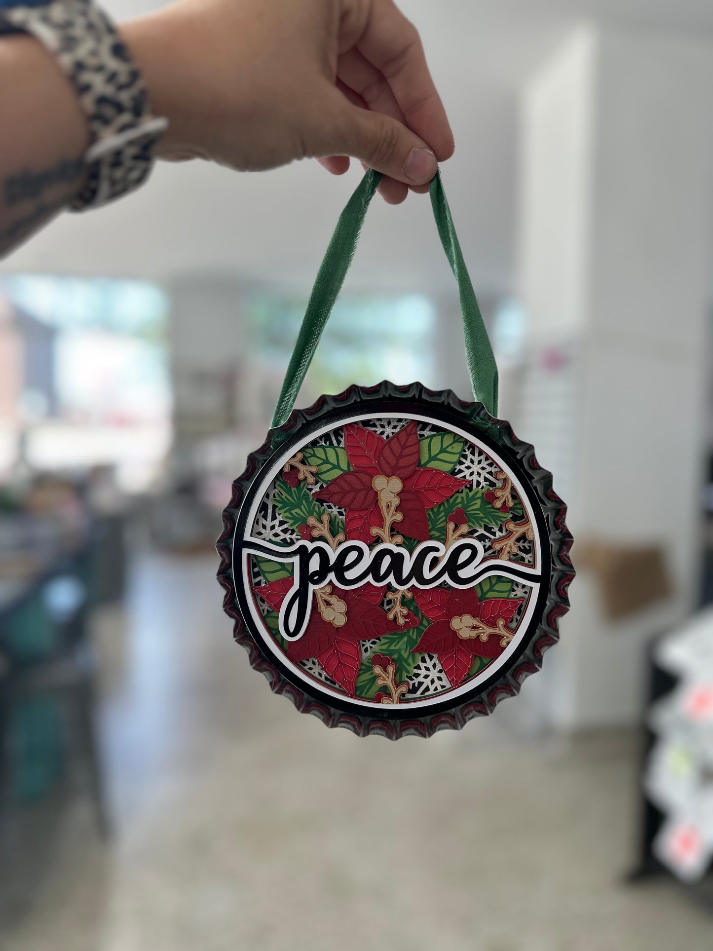 Christmas Bottle Cap Hanger