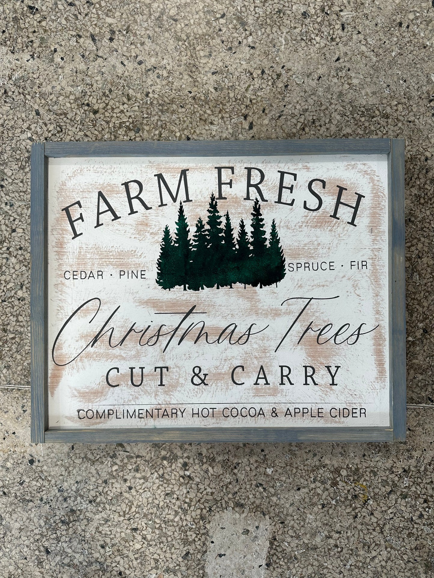 Farm Fresh Christmas Tree Sign