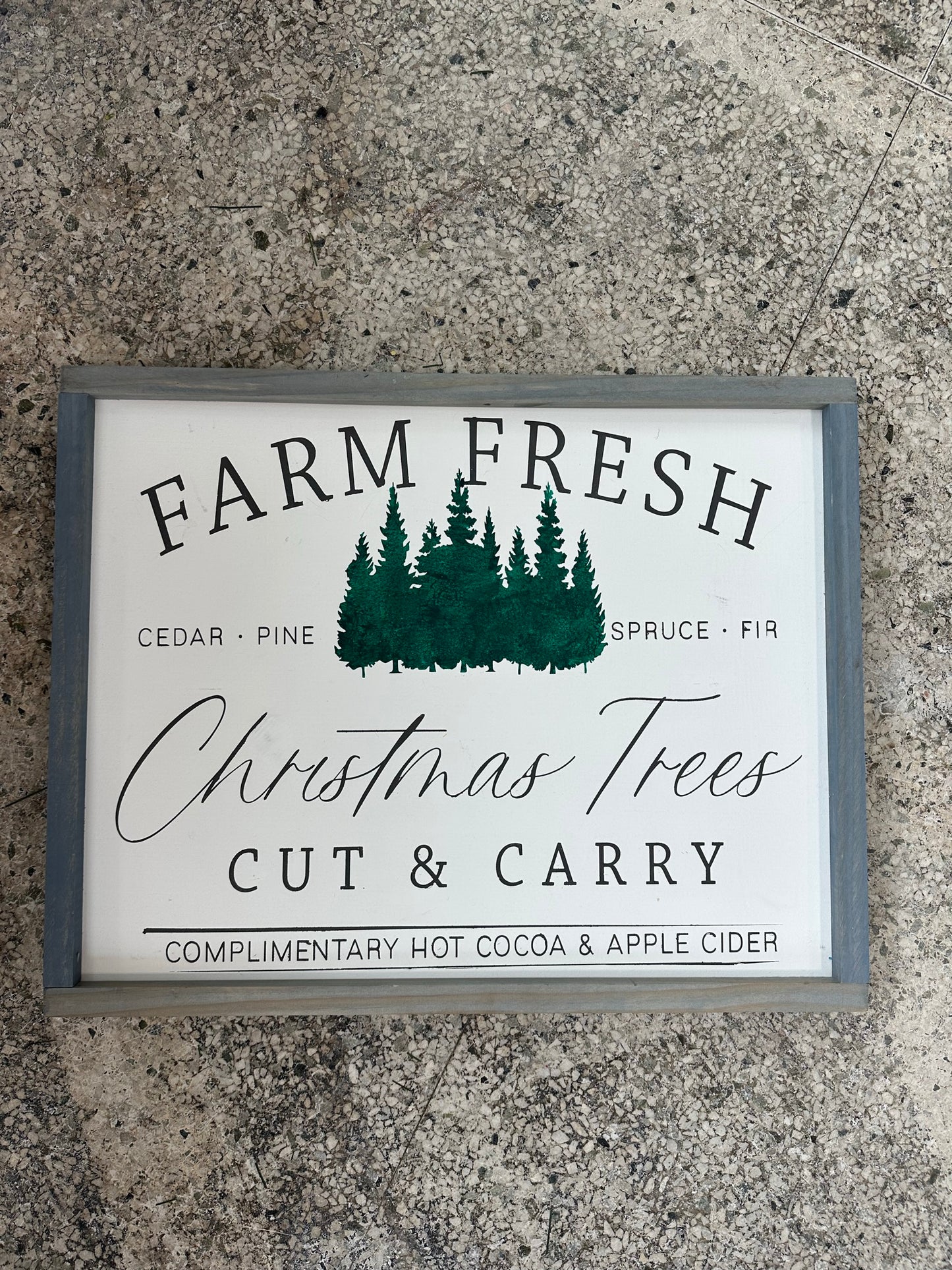 Farm Fresh Christmas Tree Sign