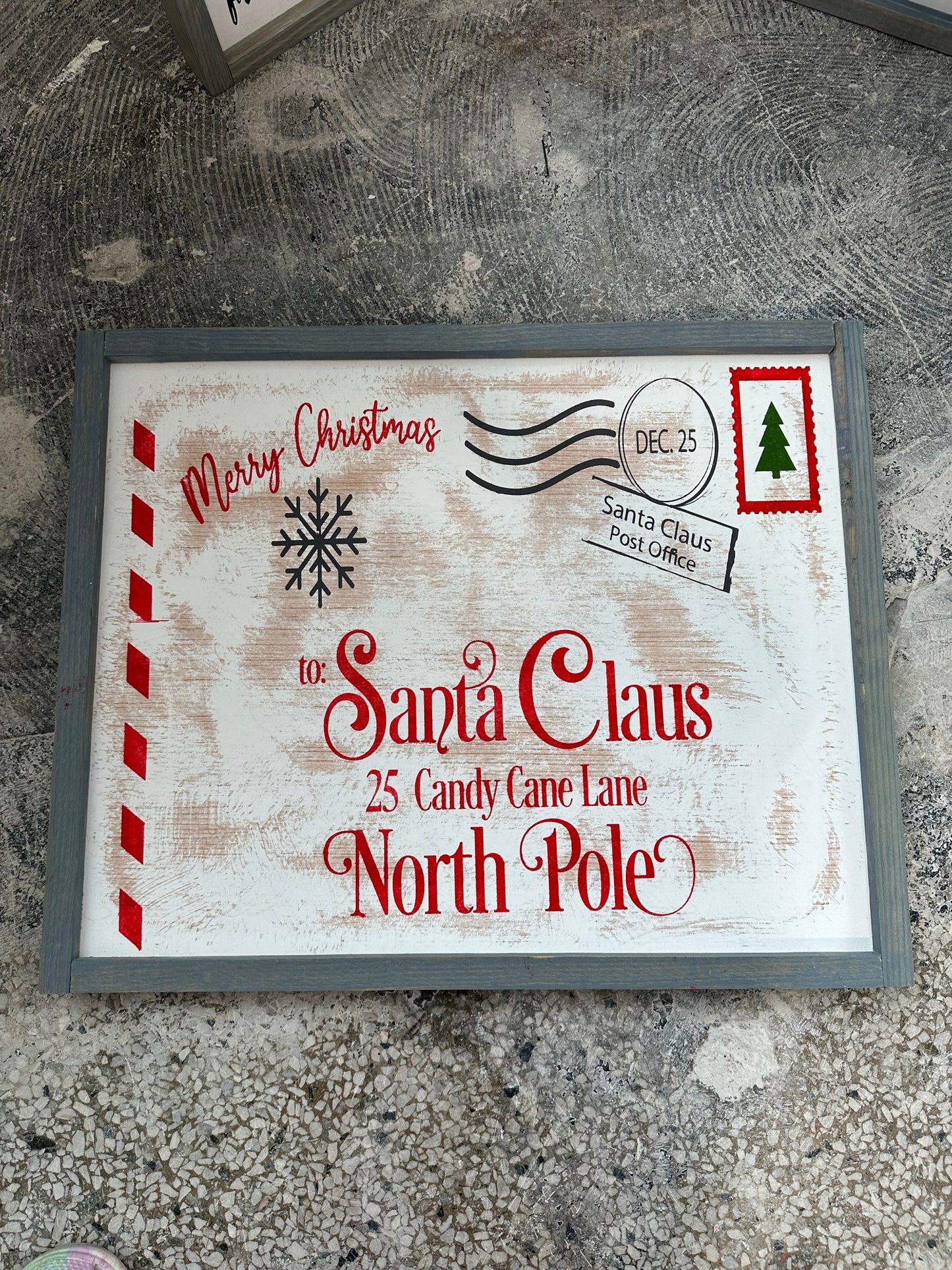 Christmas Stamp Sign