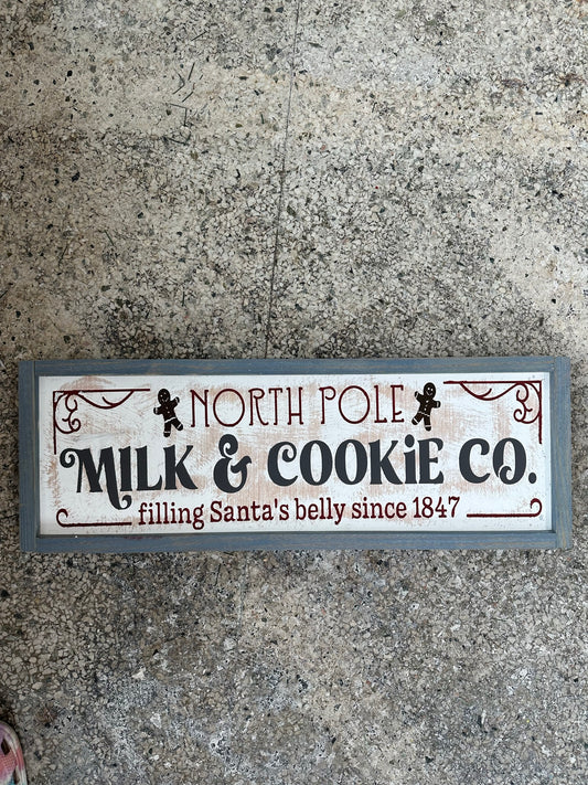 Milk and Cookie Sign