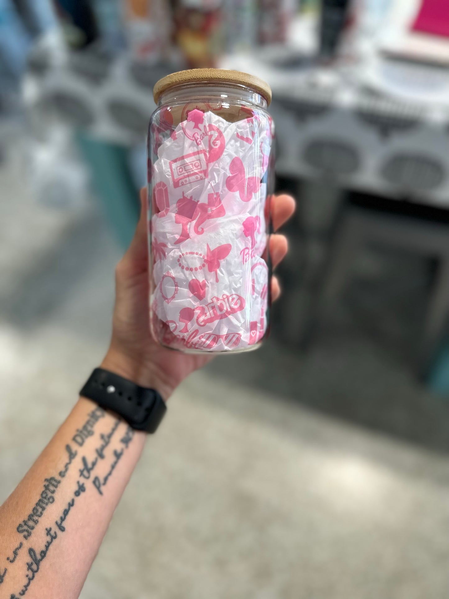 Pink Dream Girl Tumbler