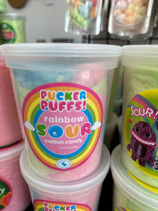 Rainbow Sour Cotton Candy