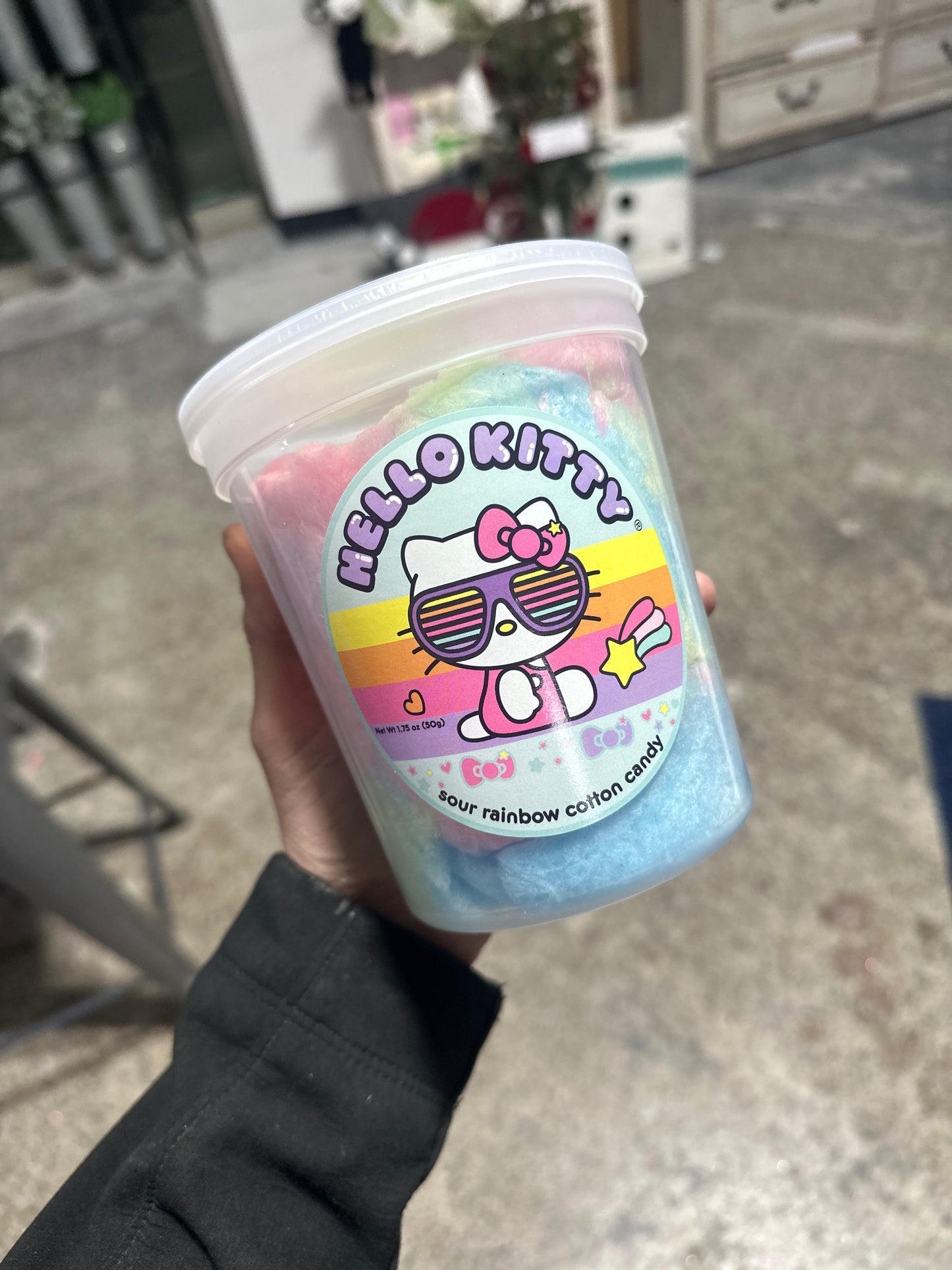 Hello Kitty Sour Rainbow Cotton Candy