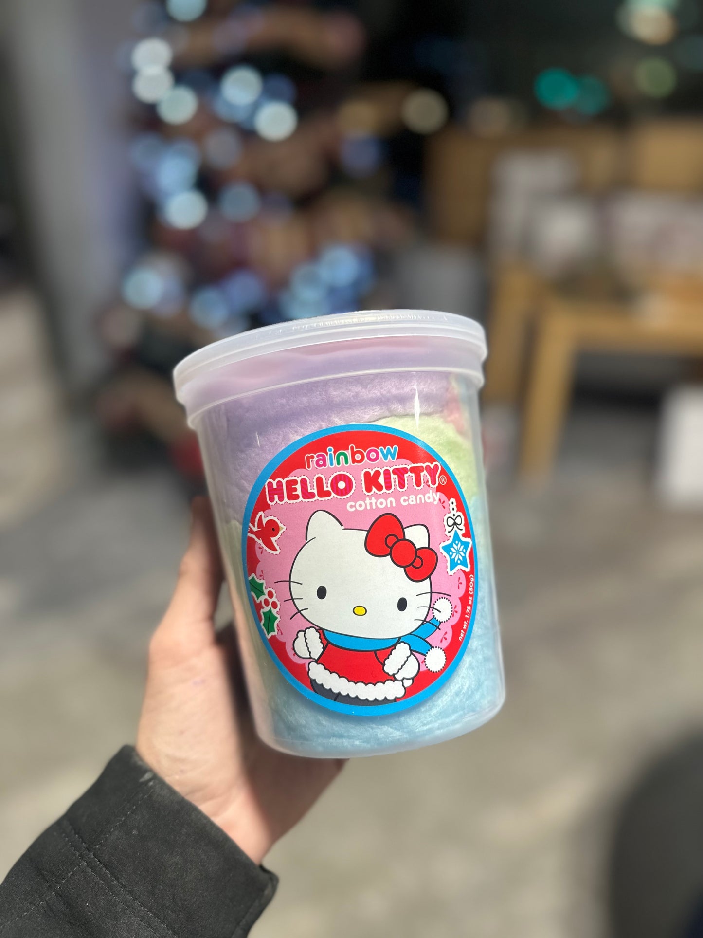 Hello Kitty Holiday Rainbow Cotton Candy