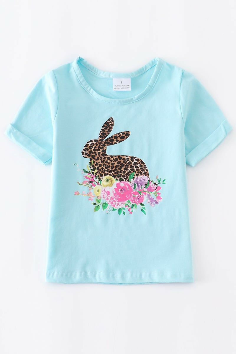 mint leopard rabbit shirt