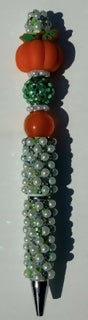 Fancy Pumpkin Beaded Pen