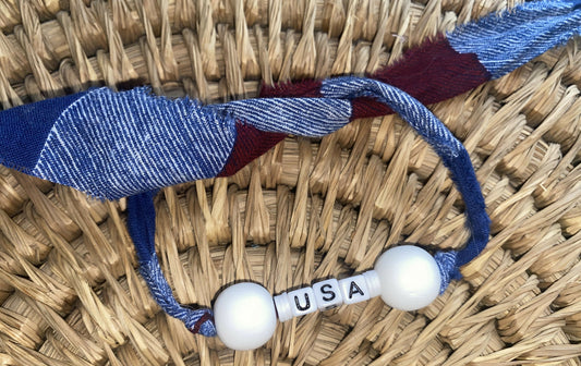 USA White Ball Beads (Adult)