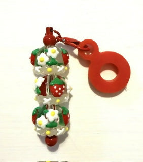 Strawberry Straw Charm