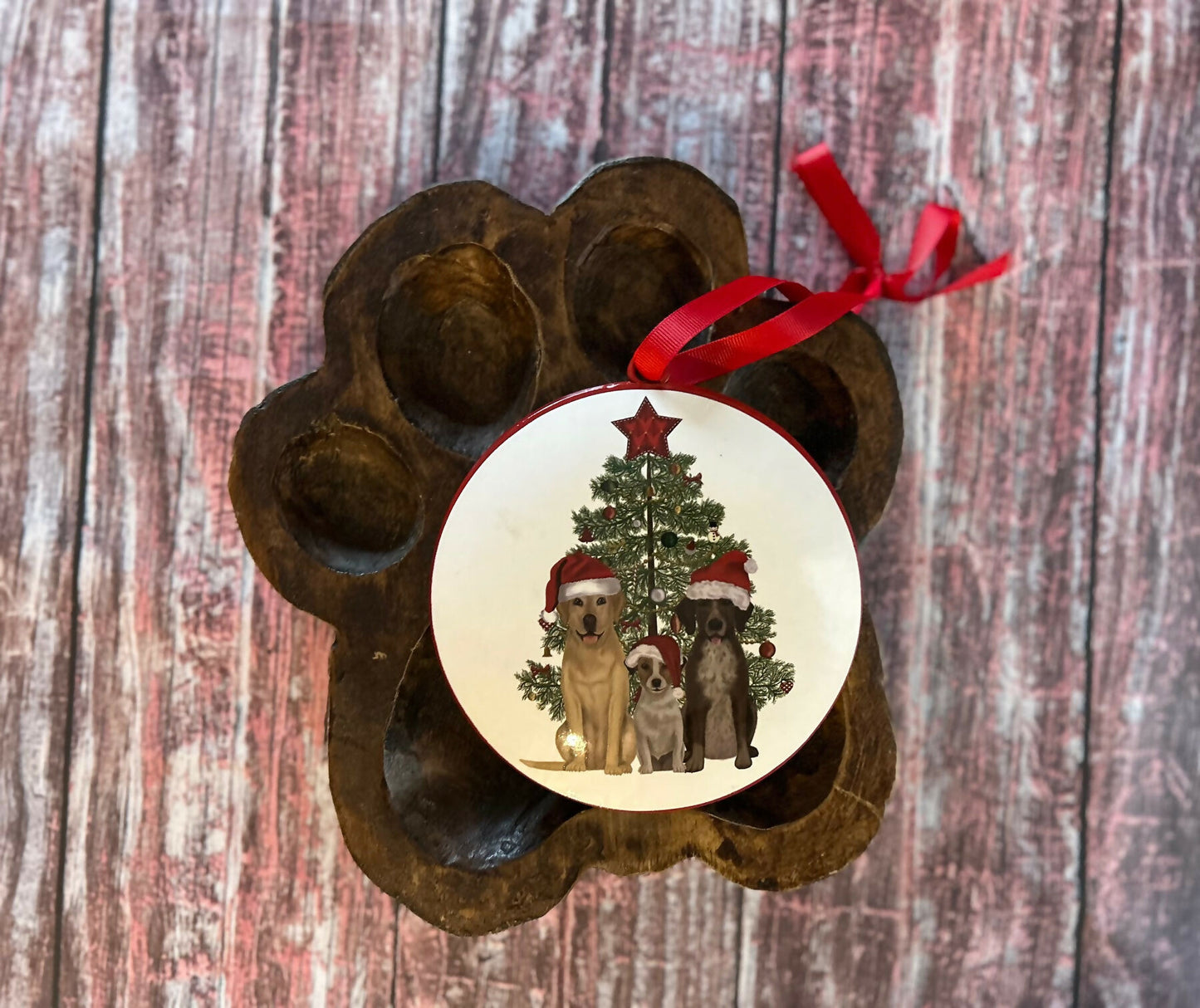 Santa Dogs Ornament