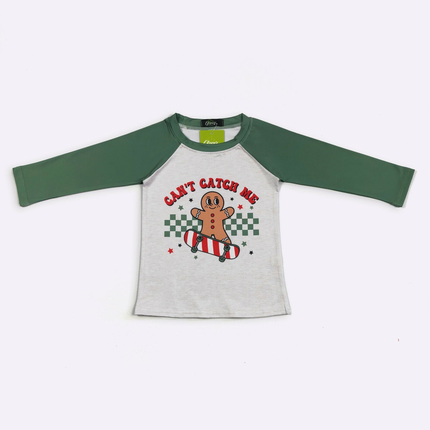 Can't Catch Me Gingerbread Man Boys Top