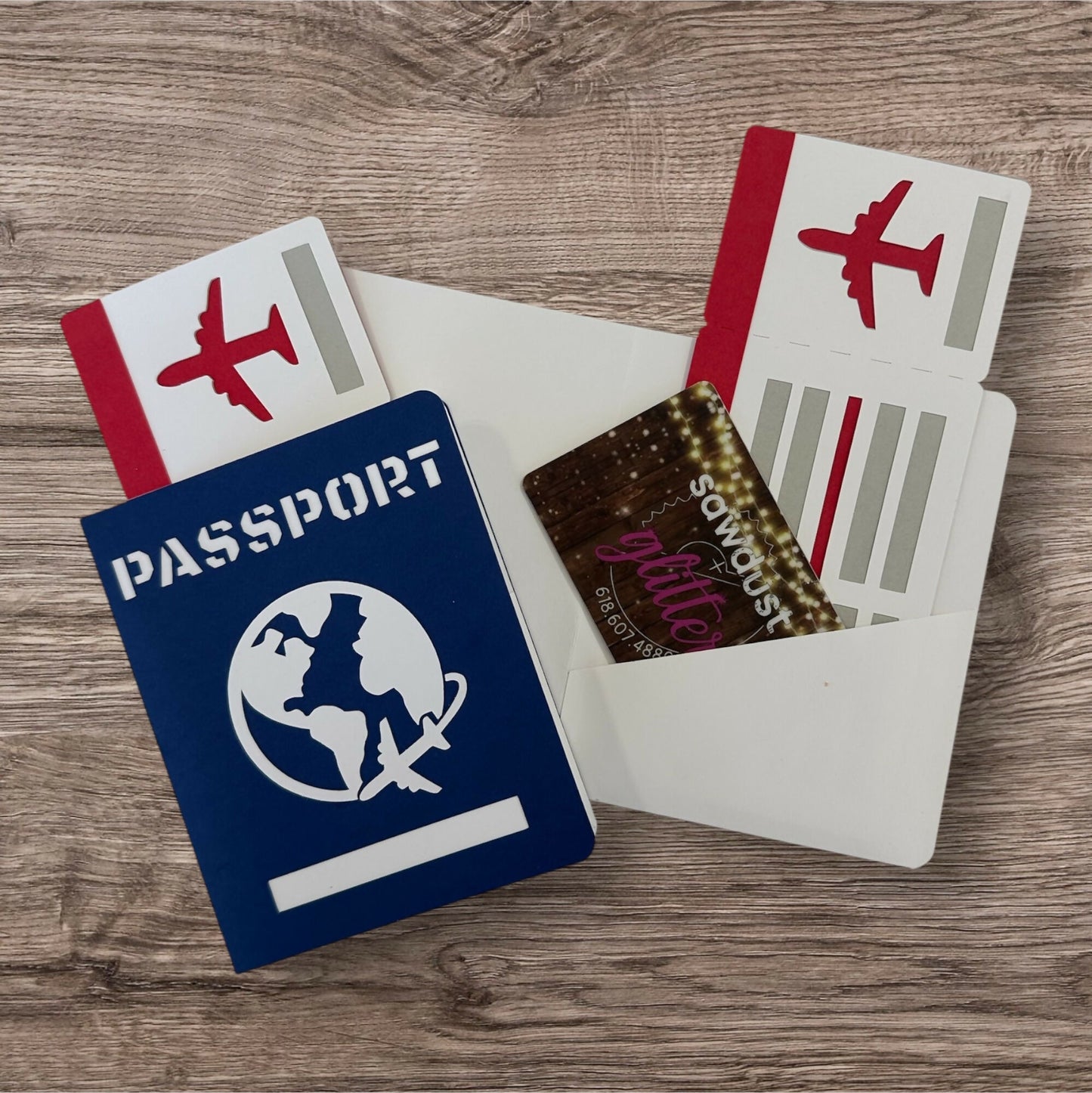 Travel-Themed Gift Card Holder