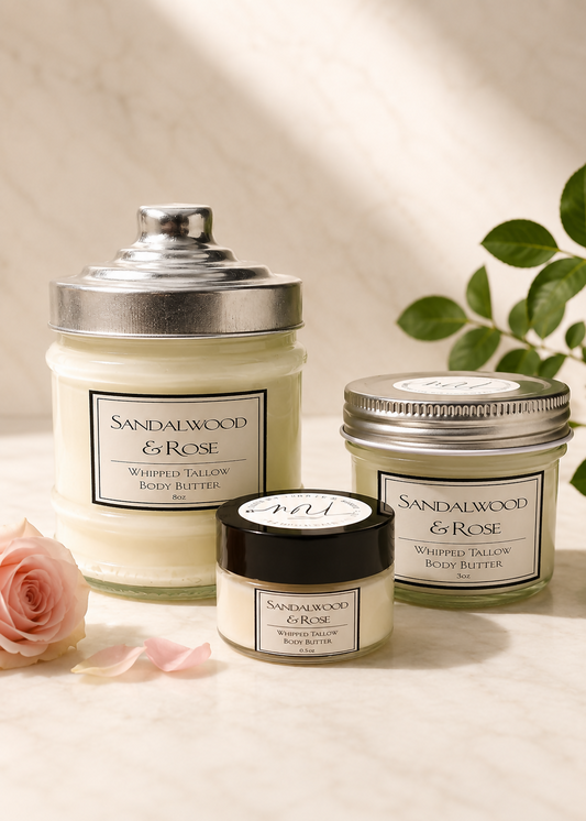 Sandalwood Rose Tallow & Shea Body Butter - 7oz