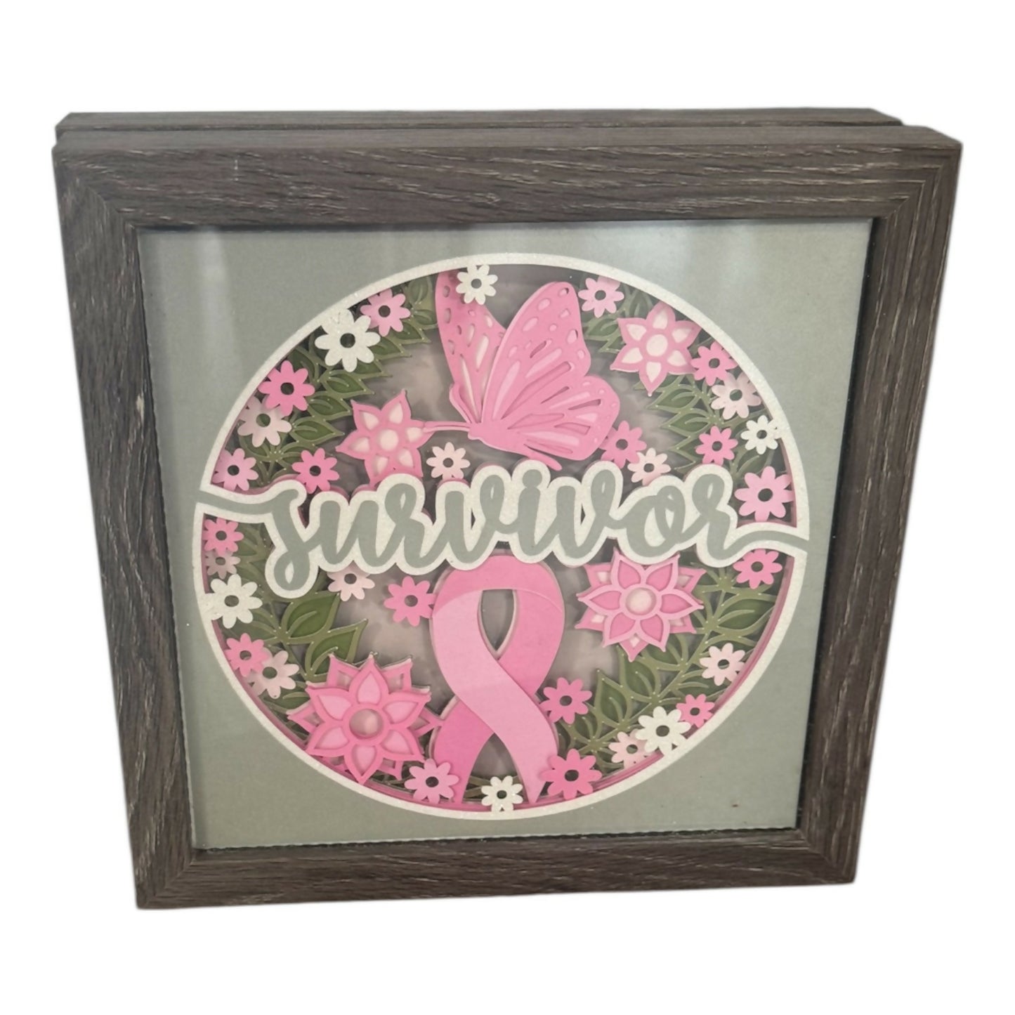 Breast cancer 3D photo frame