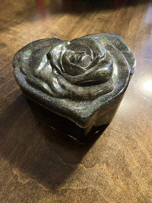 Rose jewelry container