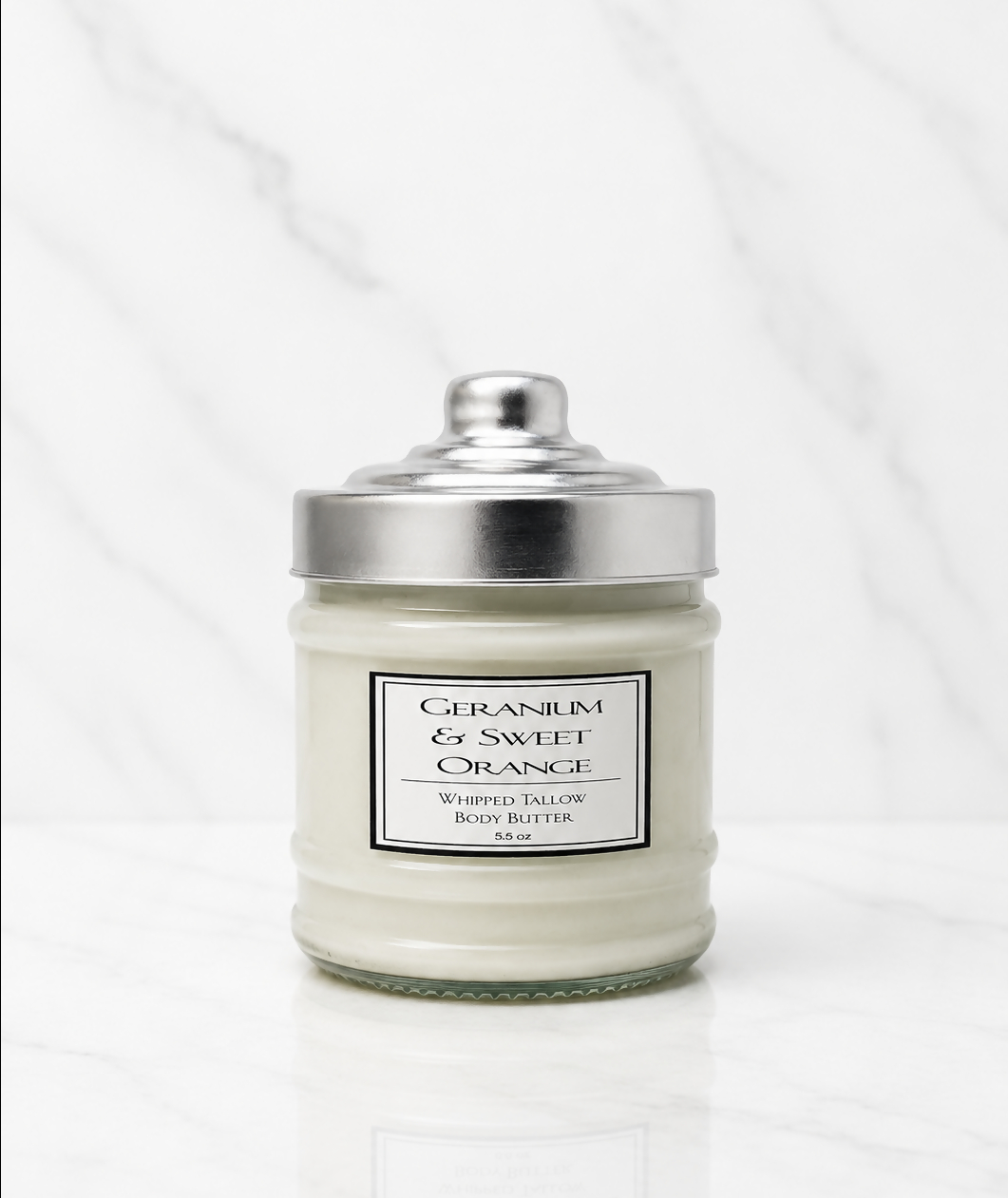 Geranium & Sweet Orange Tallow Body Butter - 3oz