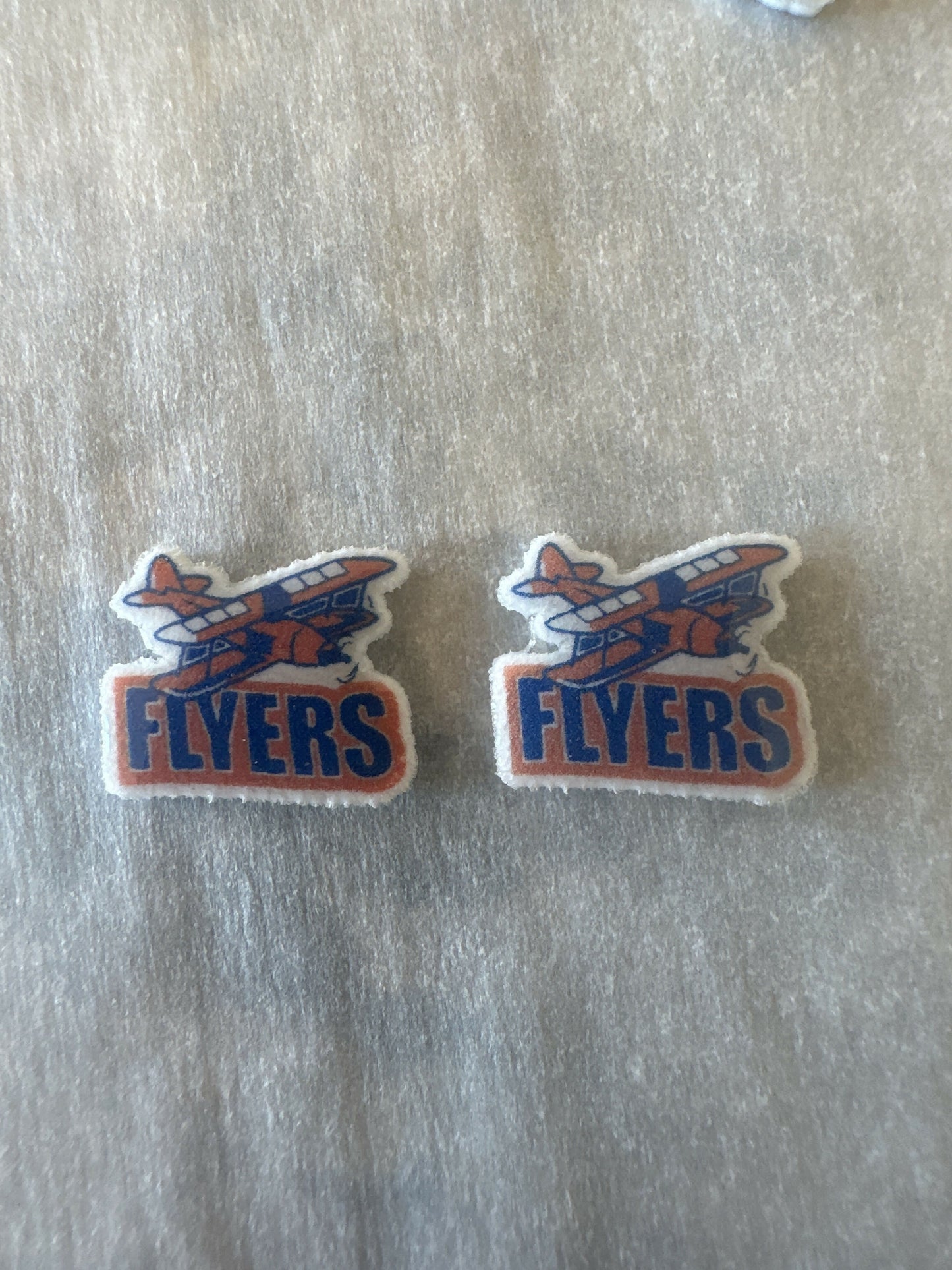 East St Louis Flyers Mascot Earrings