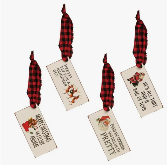 Wooden Christmas Gift Tags