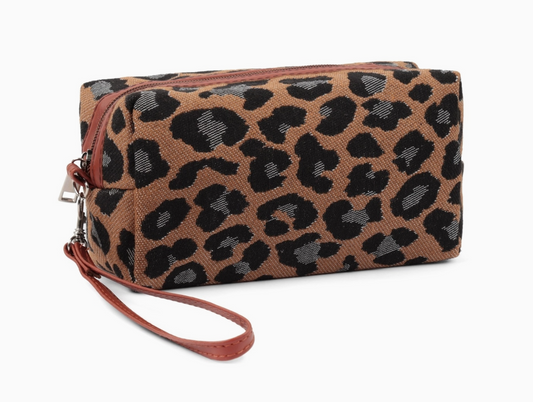 Leopard Cosmetic clutch