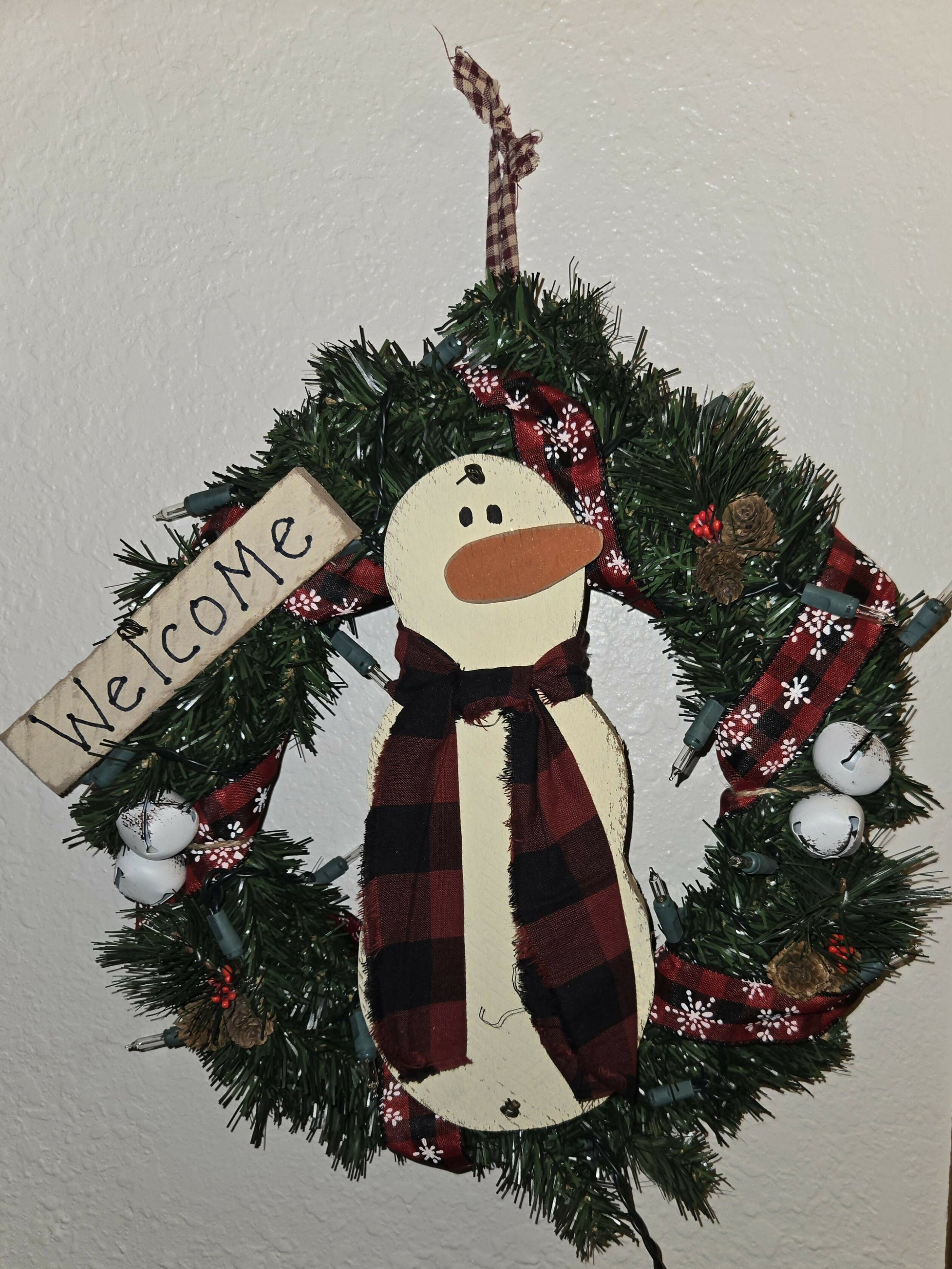 Snowman Wreath