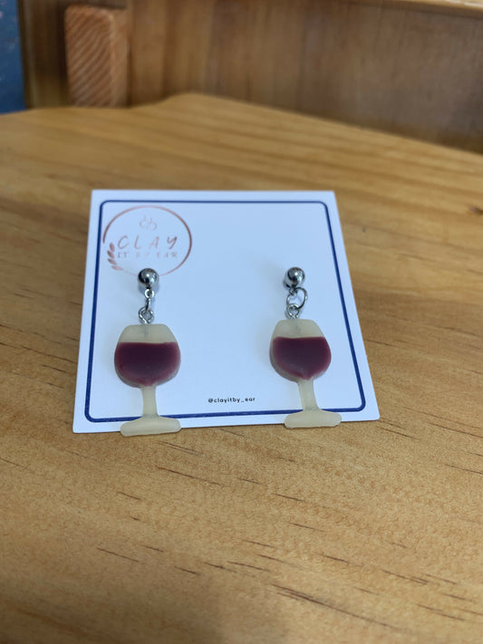 Wine Glass Earrings