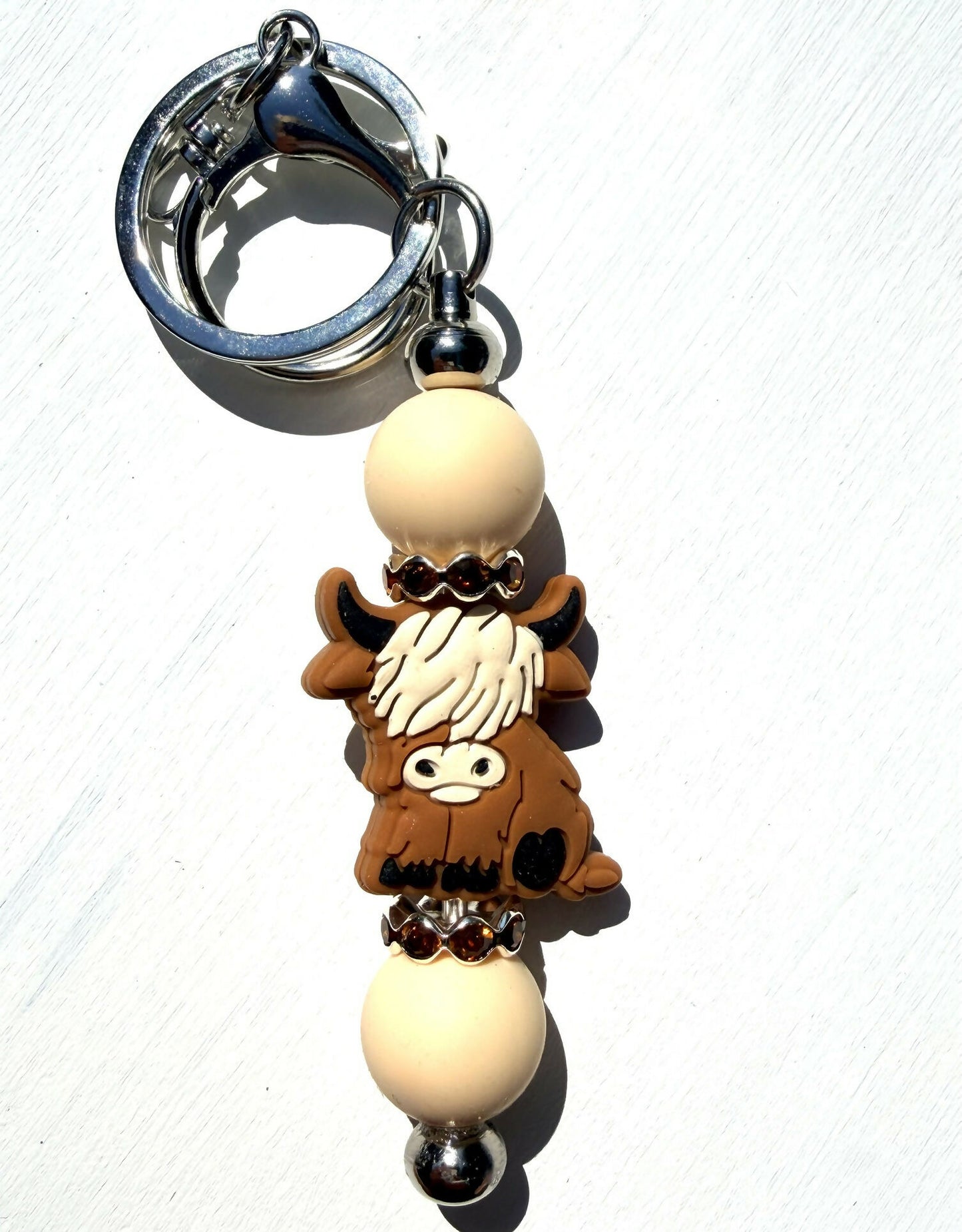 Highland Cow Keychain