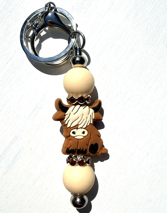 Highland Cow Keychain