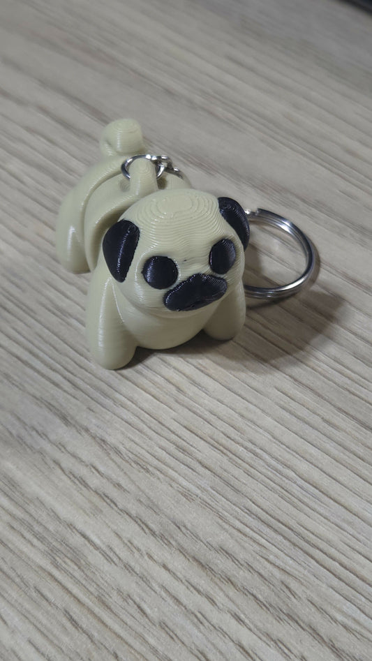 Pug – Articulated Fidget Keychain