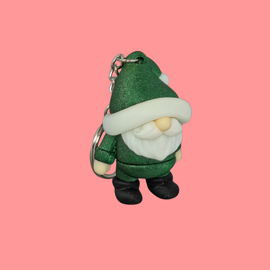 Holiday Gnome Keychain – Festive 3D Printed Accessory