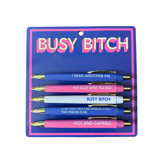 Busy Bitch Pen Set