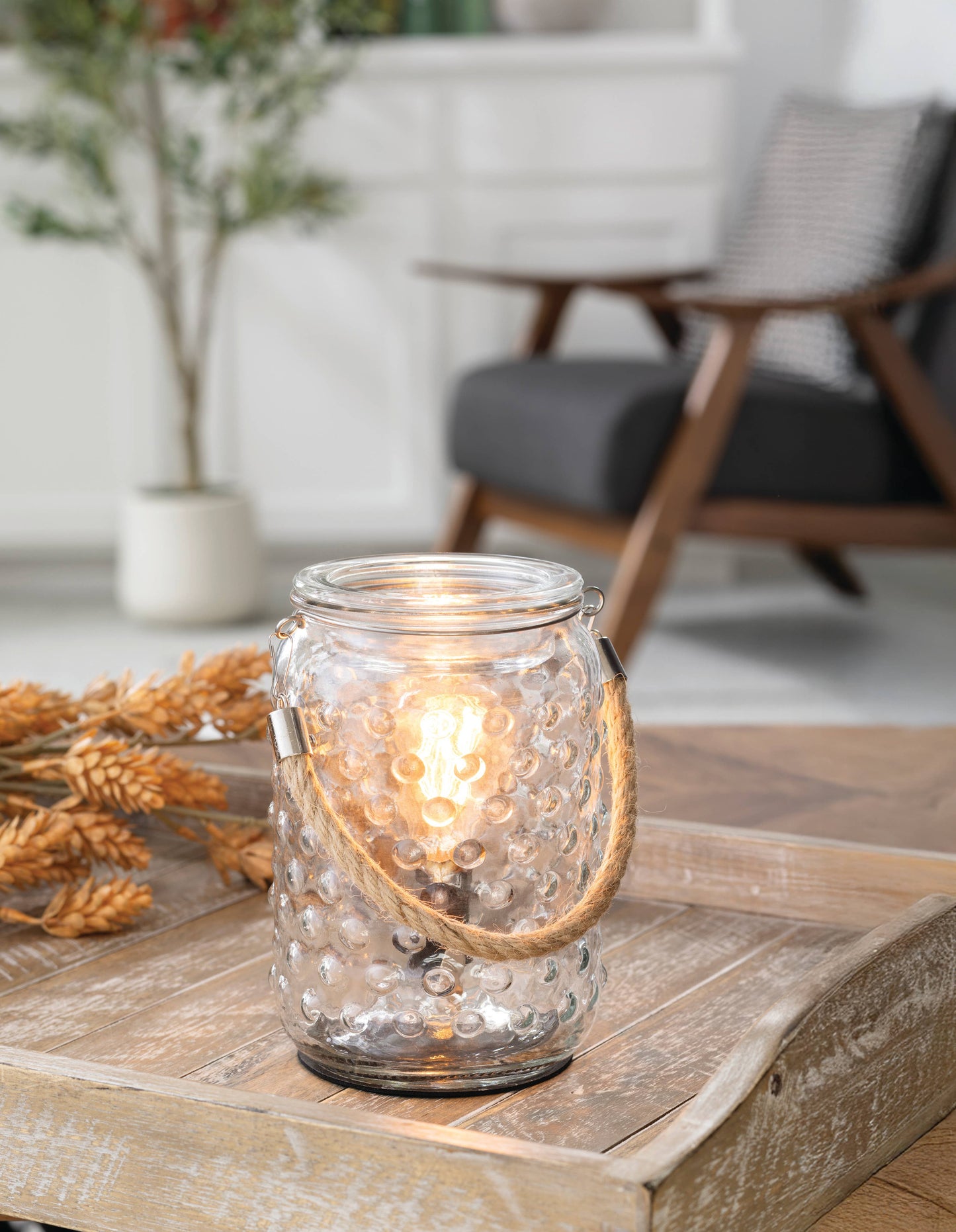 Hobnail & Rope Vintage Bulb Wax Warmer