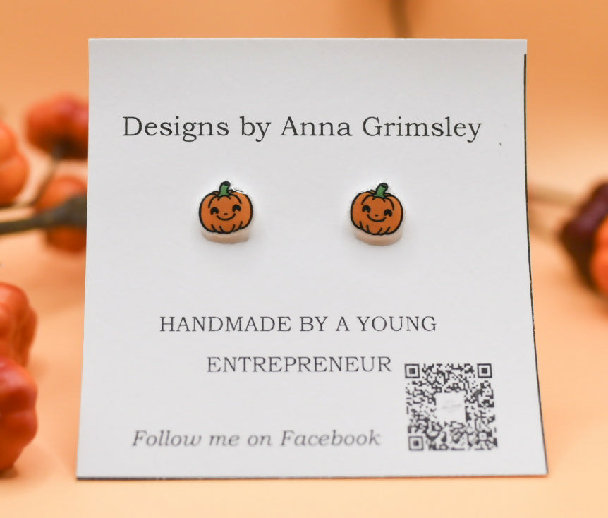Halloween Pumpkin Earrings
