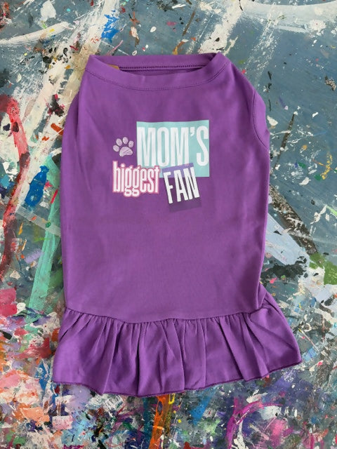 Dog Outfit Dress Mom's biggest fan