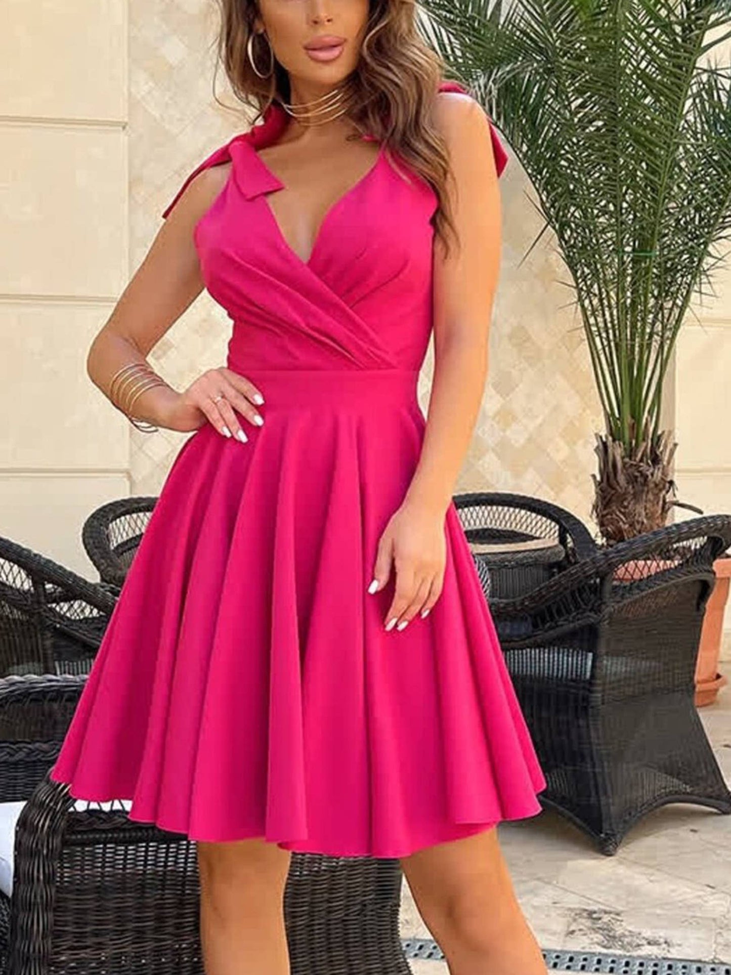 Pink Perfection High Waisted Dress