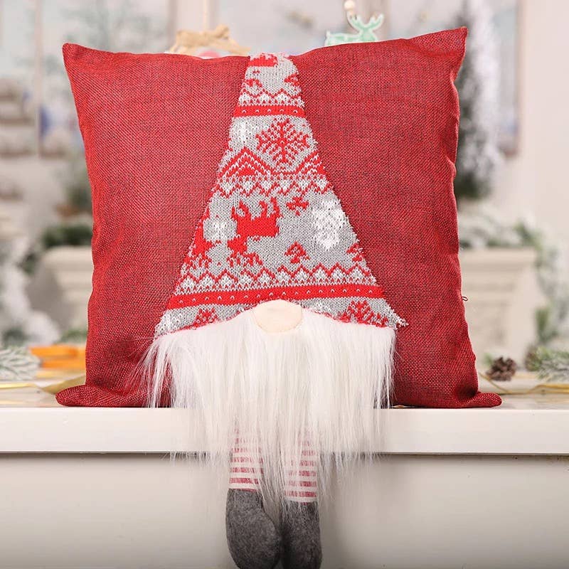 Christmas Gnome Throw Pillow Covers