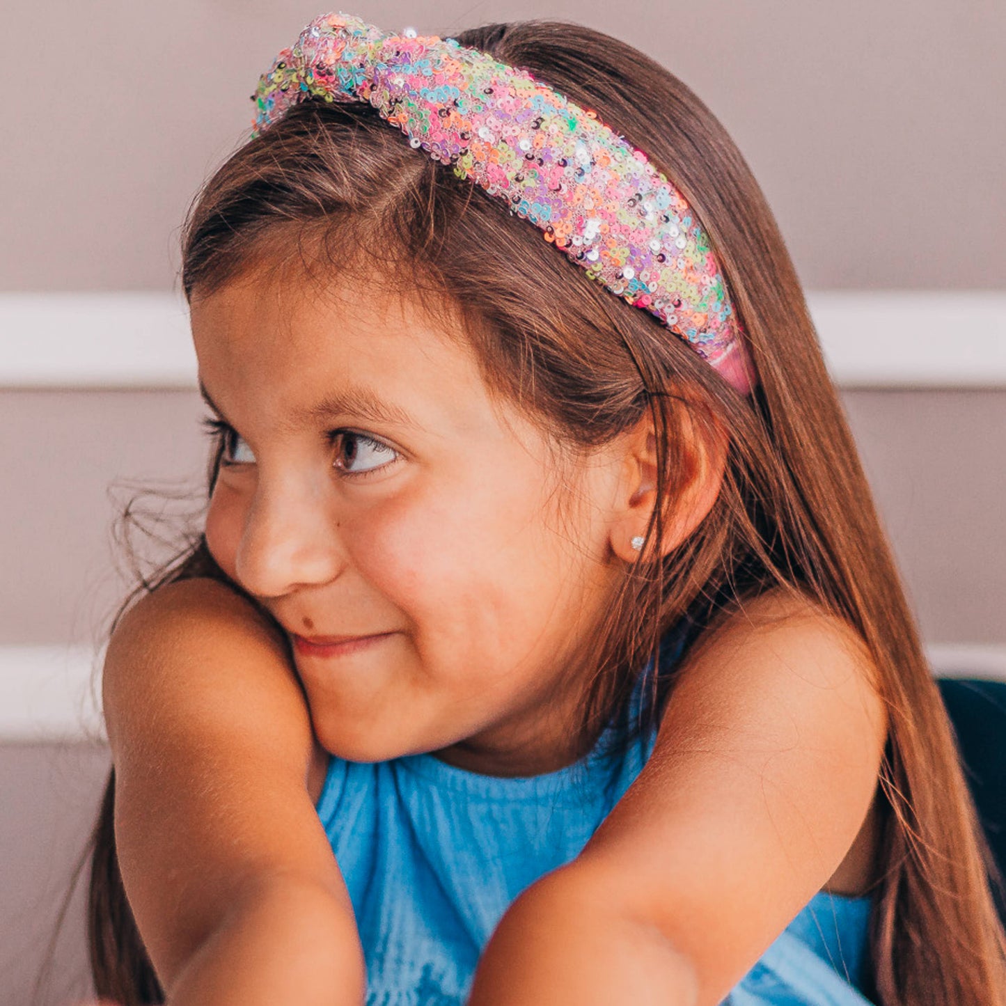 Sequin Knotted Headband