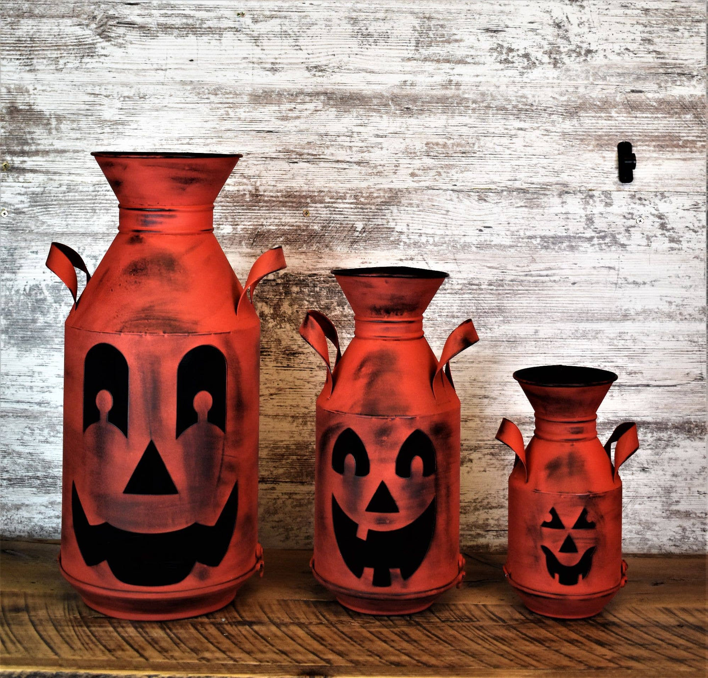 Orange Pumpkin Milkcans