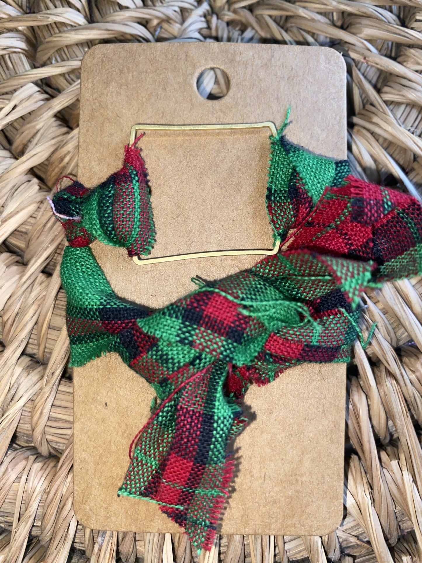 Gold Square Plaid Bracelet