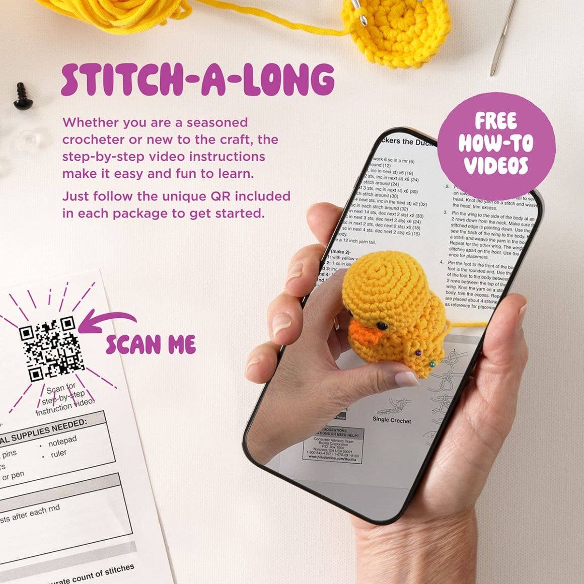 Crochet Kit - Marshy the S'More