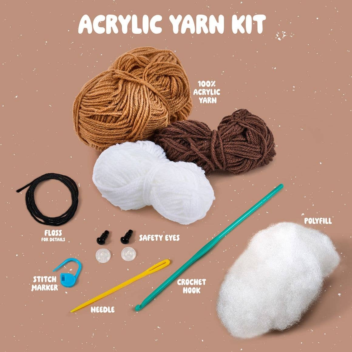 Crochet Kit - Marshy the S'More