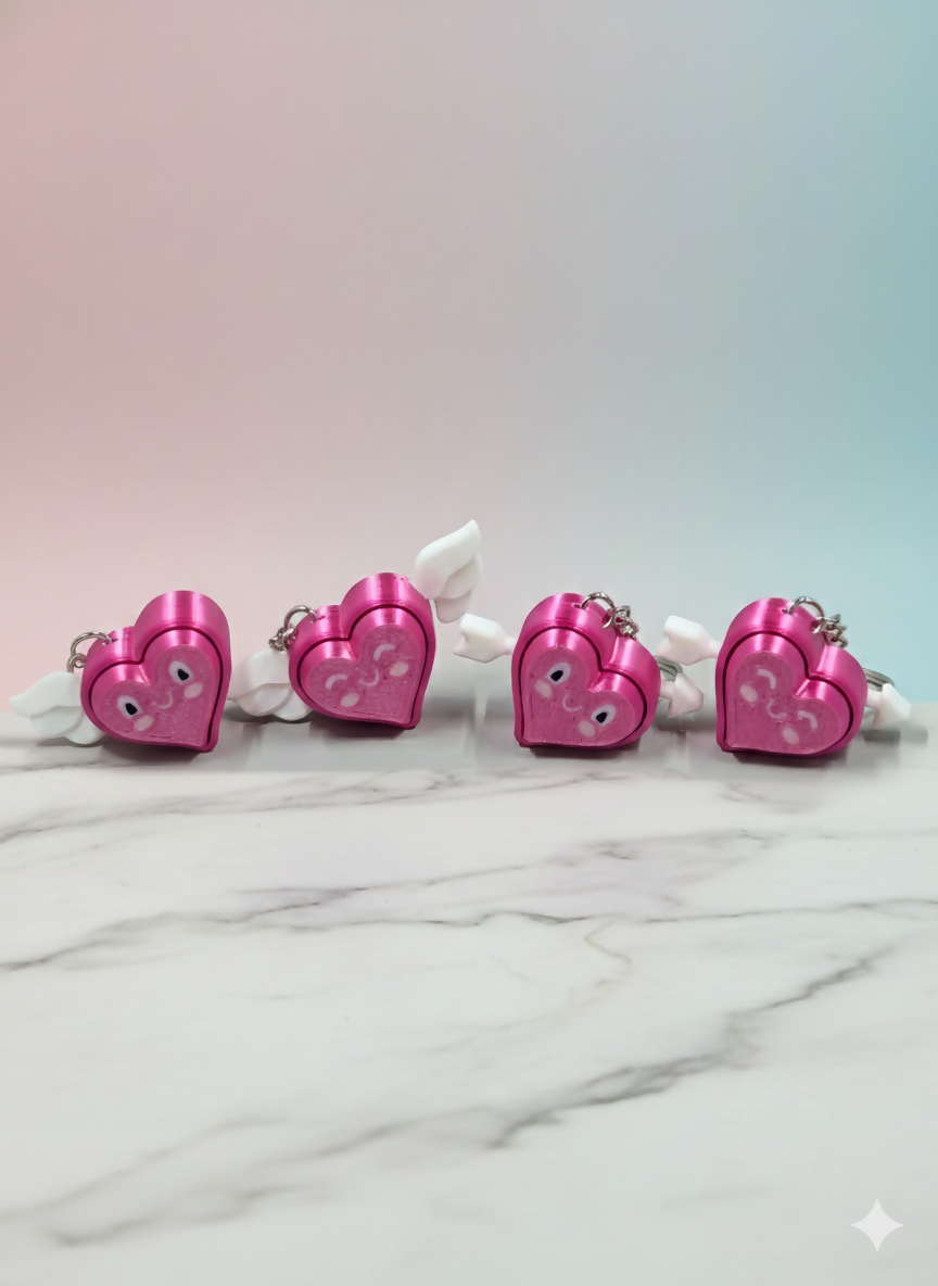 Heart Clicker – Pressable Fidget Keychain