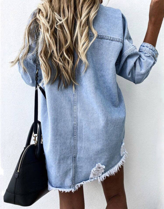 Oversized denim jacket