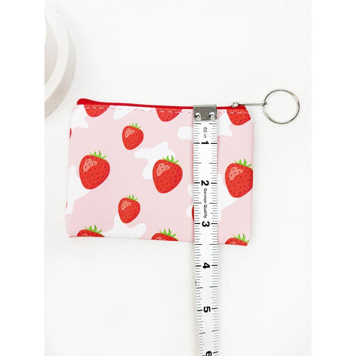 Strawberry Printed Coin Purse