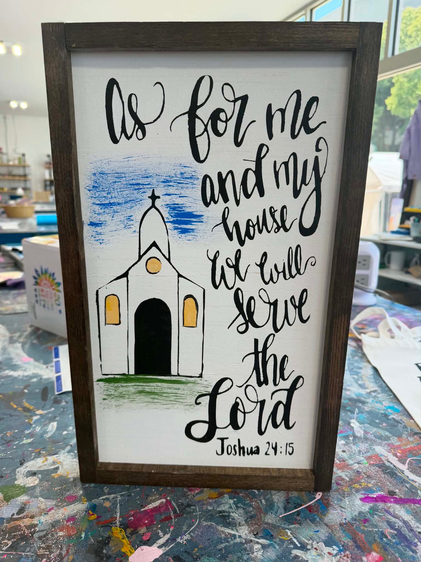 We Will Serve The Lord Sign