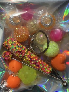 DIY Kit - Pen & Keychain (Neon Yellow & Orange)