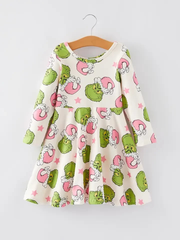 grinch christmas star dress