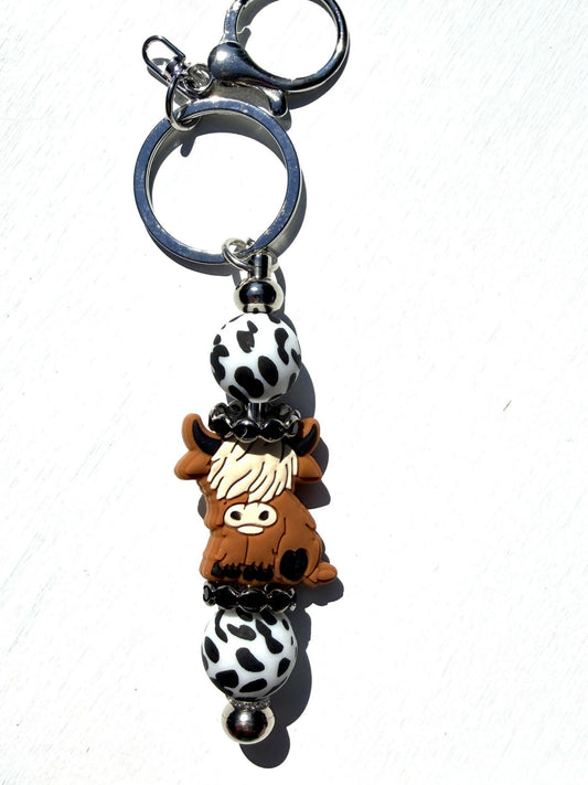 Highland Cow Keychain