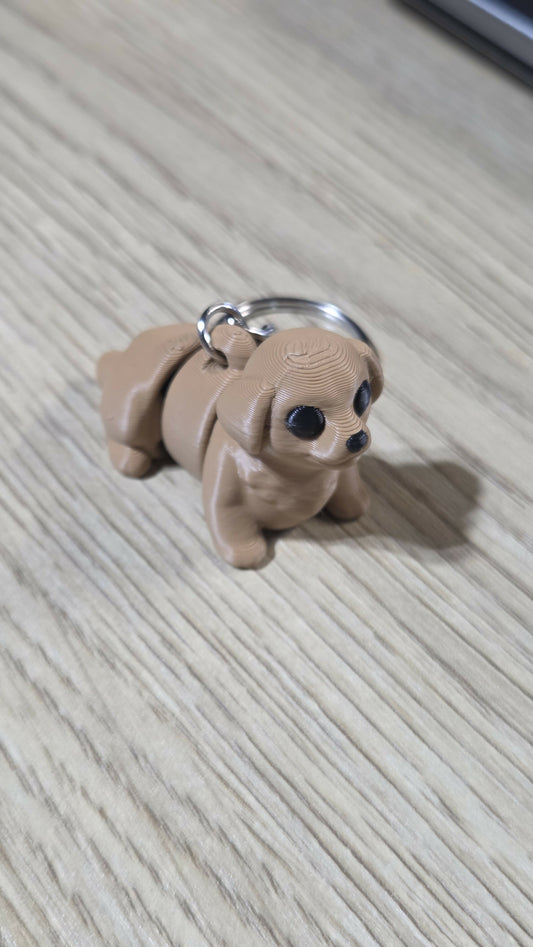 Golden Retriever – Articulated Fidget Keychain