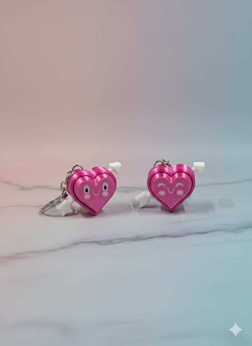 Heart Clicker – Pressable Fidget Keychain