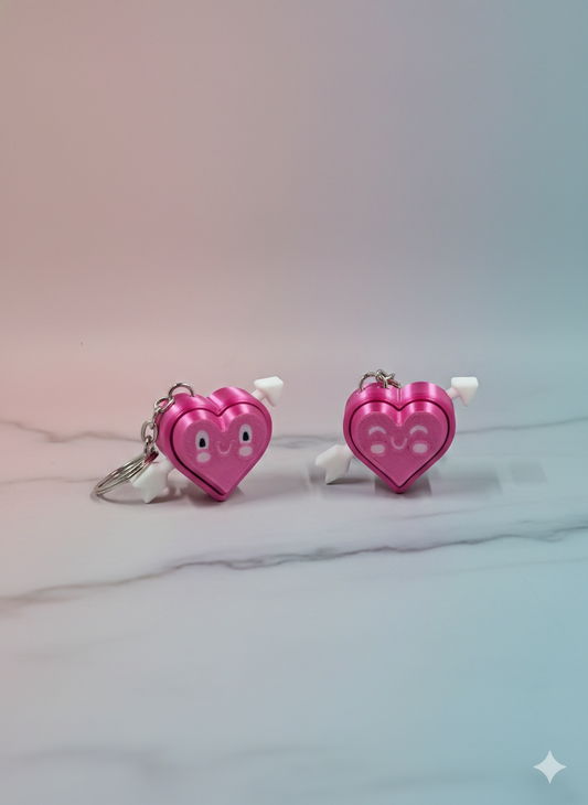Heart Clicker – Pressable Fidget Keychain